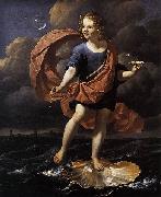 Karel Dujardin Allegory oil